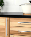 Kitchen cabinets with 5 Pack 3 Inch Polished Chrome Cabinet Pulls Euro T Bar Stainless Steel Kitchen and Dresser Hardware