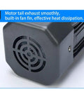 Heavy Duty Variable Speed Gear Motor For Garage Builds 110 Volt 120 Watt AC unit with fan for effective heat dissipation.