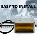 DC12V Push Pull Solenoid With 35mm Stroke, High Performance Linear Actuator Electromagnet With Wired Connection For DIY Projects And Automation