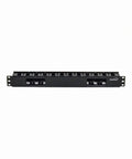 1U Horizontal 19 Inch Rack Mount Cable Management Raceway Panel With Cover Black For Clean Cable Management In 19 Inch Server Racks Includes Screws Lightweight And Easy To Install