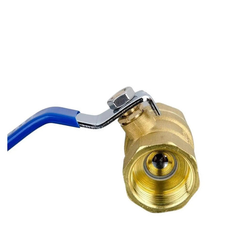 Rock Solid Brass Ball Valve With Smooth Turn BSP Thread Pipe Fitting engineered for zero drip control, shown with handle and threads.