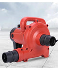 Prograde Industrial Dust Collector Vacuum Featuring Tough Dual Action Blower And Suction Setup, 1200 Watt Shop Vac in vibrant red color.