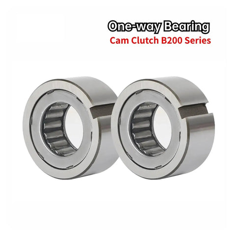 Heavy Duty Cam Clutch Needle Roller One Way Bearing With Keyway For Industrial Gearboxes, B200 series, stainless steel construction.