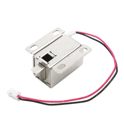 Real Badass 12V DC Electromagnetic Lock Catch Strike Plate with wires for securing gates and doors.