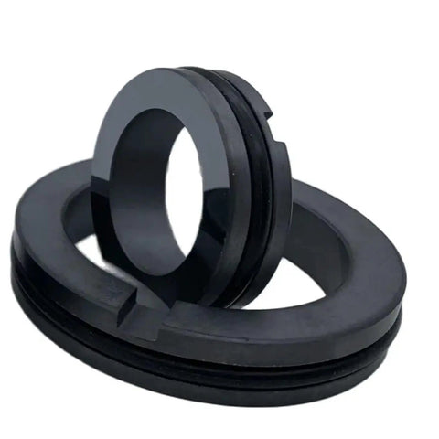 T21 Mechanical Seal Featuring Silicon Carbide Stationary Seat And FKM Grooved O Ring For Water Pump Shaft Replacement, black rubber components.