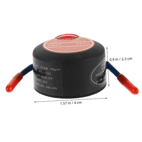Automatic Aerosol Fire Extinguisher Patch Offering A No Sweat Setup For Quick Flare Zapping On Car Dashboards Wall Outlets And Power Strips round safety tab in compact size
