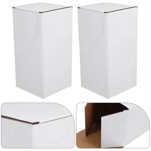 White Corrugated Mailer Boxes 10 Pack Durable Shipping Cardboard Boxes For Small Biz Moves And Storage Prevents Collapsing