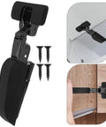 Slick Soft Close Concealed Cabinet Door Hinge With Silent Damping For Kitchen Cabinets Two Stage Closing Force, black hinge pack