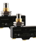 General Purpose Micro Switch With Panel Mount Plunger, Momentary SPDT 1NO 1NC, Screw Terminals, 15A Rated At 125/250/480VAC, Pack Of 2.