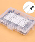 120 Piece Aluminum Blind Rivet Set Heavy Duty Kit For Home Repair And DIY Projects Includes M2.4 M3.0 M3.2 M4 Rivets