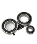 Heavy Duty Hybrid Ceramic Ball Bearings Abec 7 6000 Series double sealed stainless steel bushings in 10x26x8mm sizes.