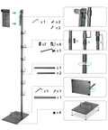 Assembly instructions for Durable Floor Storage Stand For Dyson V15 Detect V11 V10 V8 V7 V6 Cordless Vacuum Cleaners.