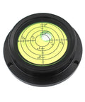 Pro Shop Grade 70Mm Metal Bubble Level Balancer With Mounting Holes For Construction Machinery And Cloud Platforms Built Tough Dead On Precision Spirit Tool In Black And Green showing a circular level gauge with degree markings.