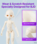Tough As Nails Abs Like 3D Printer Resin Engineered For Bjd Dolls And Articulated Figures With Heavy Duty Wear Protection To Keep Joints Snug And Crisp In Cinnamon, showcasing articulated doll with scratch-resistant features.