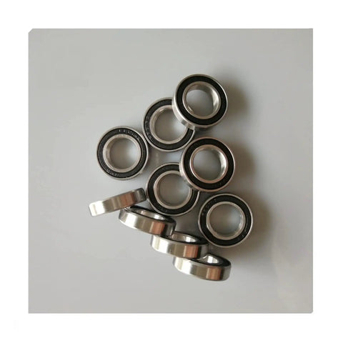 S689RS Hybrid Ceramic Ball Bearings With Stainless Steel Races And Abec 7 Precision greased, displayed top-down view.