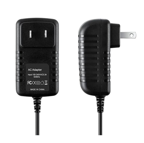 No Headache AC To DC Power Adapter And Smooth Ride Charging Cord For JAYEGT JY30B Motorized Rotating Display Stand shown in black.