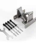 Heavy Duty Rugged Concealed Door Hinges For Stone And Marble Entries with bolts and screws for installation.