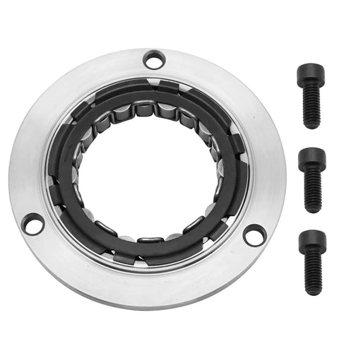 Heavy Duty Sprag Clutch Starter Hub And One Way Bearing Built Tough For RZR Ranger Ace And General Utv Engines close-up view with screws
