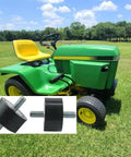 Heavy Duty Replacement Rubber Isolator Mount For John Deere Lawn Tractors Part M76270 2 Pack with tractor and mount pads.