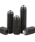 Top Shelf Hex Socket Spring Plunger Set Screw Precision Ball Grub Point Positioning Fastener Grade 12.9 Carbon Steel And 304 Stainless Built Tough No Wiggle Room Quick Install Kit with ball points and hex sockets.