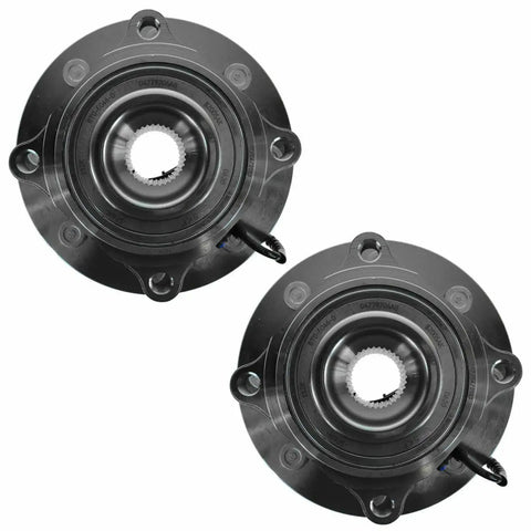Straight Shooter Front Wheel Hub Bearing Assembly Complete Pair For Ram 2500 And 3500 4.7 5.7 6.7 Liter Trucks Fits 2012 2013 2014 close-up view of two bearings.