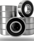 10 Pack 6200-2RS Double Rubber Seal Deep Groove Ball Bearings 10x30x9mm stainless steel rings