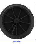 Trash Can Wheels Replacement Set 7 Inch Rubber Casters For Garbage Bins And Outdoor Waste Containers Easy Installation And Smooth Quiet Rolling