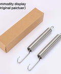 7 inch (2Pcs) Stainless Steel Replacement Recliner Sofa Chair Mechanism Tension Spring - Long Neck Hook Style with packaging
