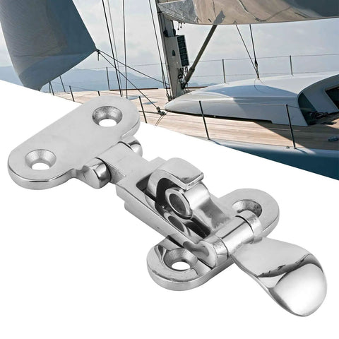 Rock Solid 316 Stainless Steel Toggle Clamp Anti Rattle Latch for Boat and Truck Doors, heavy duty marine grade latch detail.