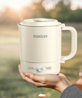 Grab And Go Portable Travel Kettle 600ml With Foldable Handle Electric Kettle Food Grade Stainless Steel Collapsible Water Boiler Dual Modes