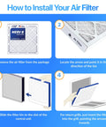 How to install MERV 8 Pleated Air Filter 15.5 X 19.5 X 1 Inch Six Pack For Dust And Allergy Control Made In USA Electrostatic HVAC Furnace Filter