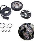 Slick Swap AC Compressor Clutch Kit With Solid Build Pulley And Tight Seal Coil for Dodge Dakota, Ram, Jeep