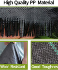 Close-up of Heavy Duty Weed Barrier Landscape Fabric 3.2 Oz with high-quality polypropylene, showing texture and durability.