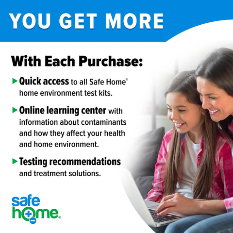 Mother and daughter reviewing Safe Home product benefits on a laptop for Easy DIY Arsenic Water Test Kit Screens Tap Water And Well Sources For Ponds Lakes Streams To Shield Your Family From Cancer Risks With No Sweat Accuracy And Peace Of Mind Results.