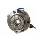 Wheel Bearing And Hub Assembly Compatible With Chevrolet Trailblazer Gmc Envoy Buick Rainier And Isuzu Ascender front view with wiring.