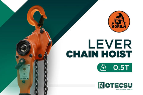 360 Degree Lever Hoist Heavy Duty Manual Ratchet Chain Puller With 1100 Pounds Capacity 5 Ft Lift Chain, product close-up view