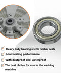 Top Tier Washer Tub Bearings And Seal Replacement Kit Delivers Smooth Operator Spins To Samsung Front Load Machines Quick No Sweat Diy Swap, heavy duty bearing with seal.