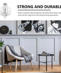 Five Sets Iron Bedpost Connector Kit With Threaded Design And Safe Use, silver connector displayed above modern living room