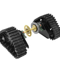 Rugged 600mm Rear Axle Track Assembly For Go Karts Utvs Quads Snow Sand Beach Motors Gasoline Powered Machines Black Metal Frame