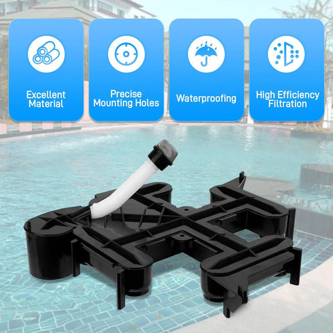Top Manifold With Air Bleed Valve For Pentair FNS Plus De Pool Filter Systems Replaces V38 140 And 25357 600 000 Fits 24 To 60 Gallon Swim Spas Smooth Operator Flow Boost, thick PVC construction, features air bleed and mounting ports.