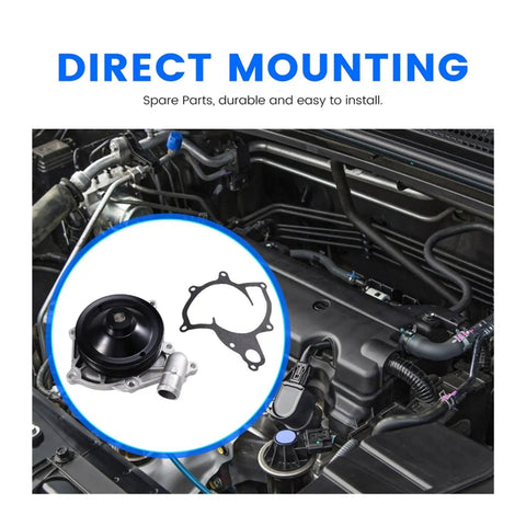 High Performance Engine Cooling Water Pump For Porsche 911 986 996 Boxster Convertible with gasket in engine bay.