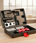 Open case of Electric Rivet Nut Adapter Kit For Quick Rivet Nut Installation With Detachable Handle And All In One Components