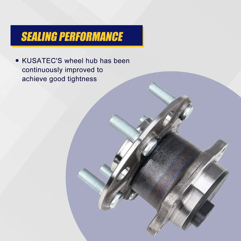 Rear Wheel Bearing And Hub Assembly Compatible With Chrysler 200 Sebring Dodge Avenger Caliber Jeep Compass Patriot 5 Lug With Abs detail of hub with bolts