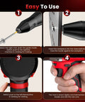 Step-by-step instructions for the Badass Cordless Electric Rivet Gun Kit With 20 Volt Brushless Motor for easy use.