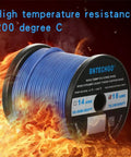 Blue 16 Gauge Silicone Wire Spool 250 Ft ultra flexible stranded tinned copper wire for RC hobby electronics and auto wiring
