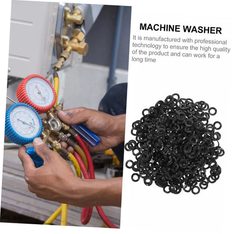 Heavy Duty Wave Washers Kit 500 Pieces, Compression Type Spring Gaskets With Wave Design, Steel Construction For Anti Loosening On Automotive, Machinery, And DIY Projects, Built To Last, Rock Solid, And Easy To Use, black washers