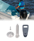 Outboard Transom Clamp Kit With Secure Screw Handle Lock Prevent Loosening Fits 15HP 30HP And 40HP Boat Motors