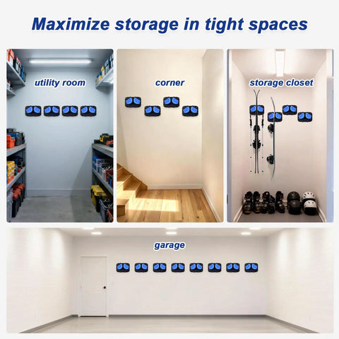 Beefy Ski And Snowboard Wall Mount With Self Locking Design For Garage Storage And Simple Install keeps gear secure in various tight spaces.