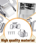 Mailbox Replacement Roller Catch Latch Kit with screws, showing durable galvanized steel structure and roller wheel