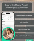 Settings screen of app for Keyless Entry Keypad Smart Door Lock With Handle And Knob Five Ways To Unlock Digital Deadbolt.